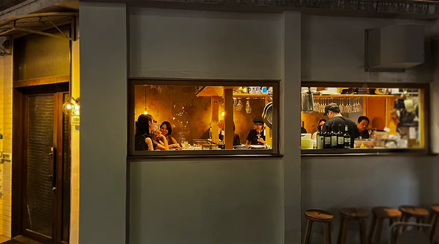 A small theater that lights up the town